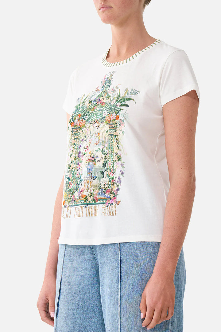 SLIM FIT ROUND NECK T-SHIRT (Art for the Empress)
