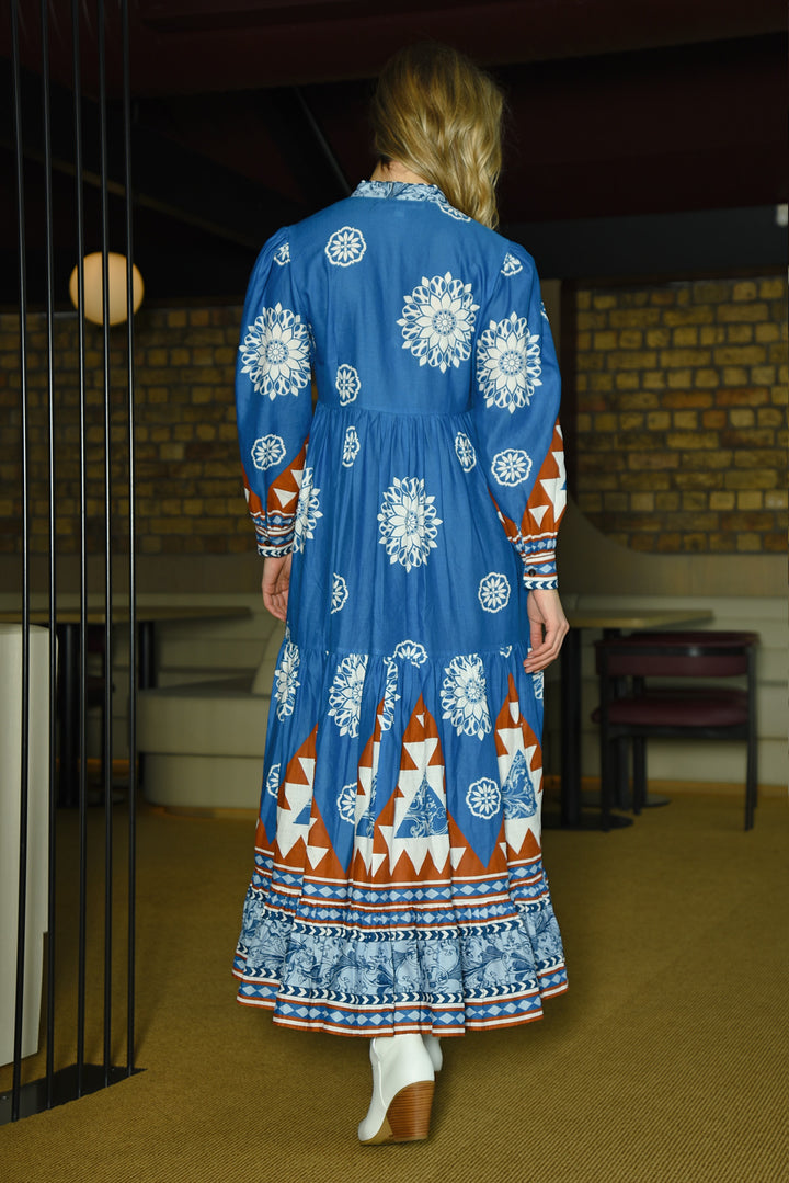 Dressing Game Dress (Blue Multi)