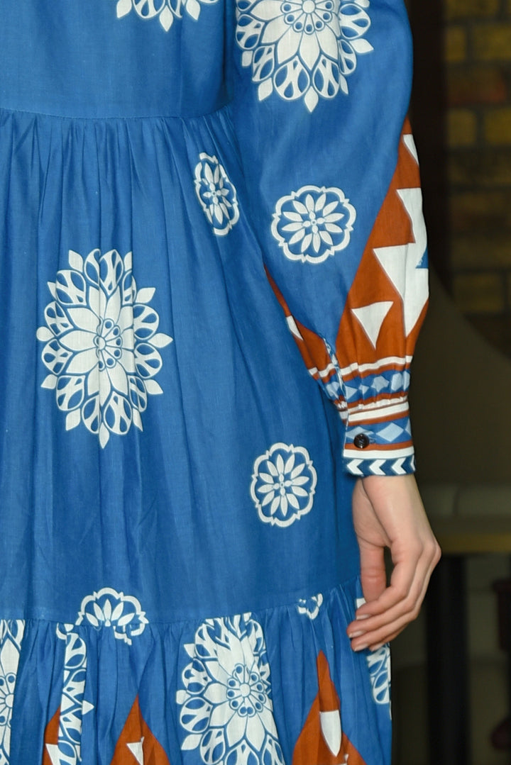 Dressing Game Dress (Blue Multi)