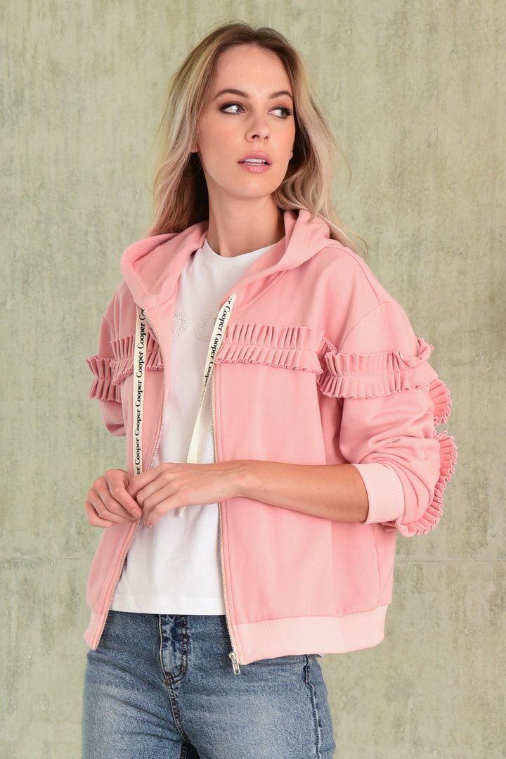 RUFF AROUND THE EDGES Hoodie (Pink)