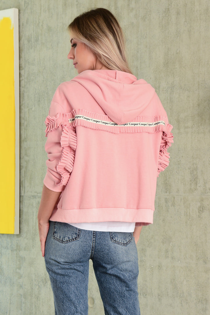 RUFF AROUND THE EDGES Hoodie (Pink)