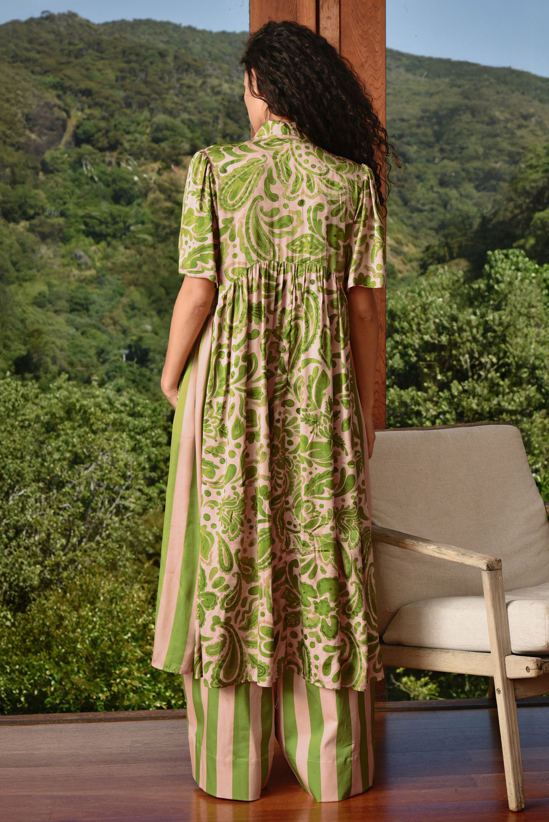 MADE FOR EACH OTHER Dress (Blush/Green Floral)