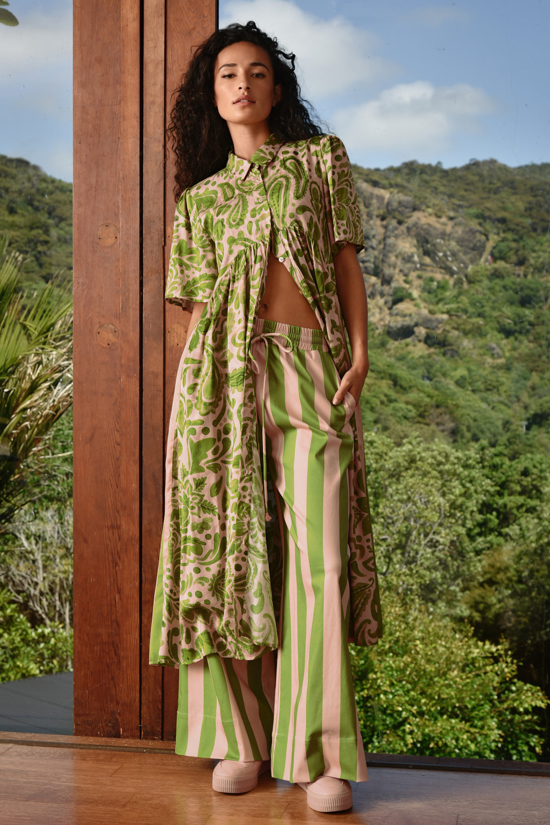 MADE FOR EACH OTHER Dress (Blush/Green Floral)