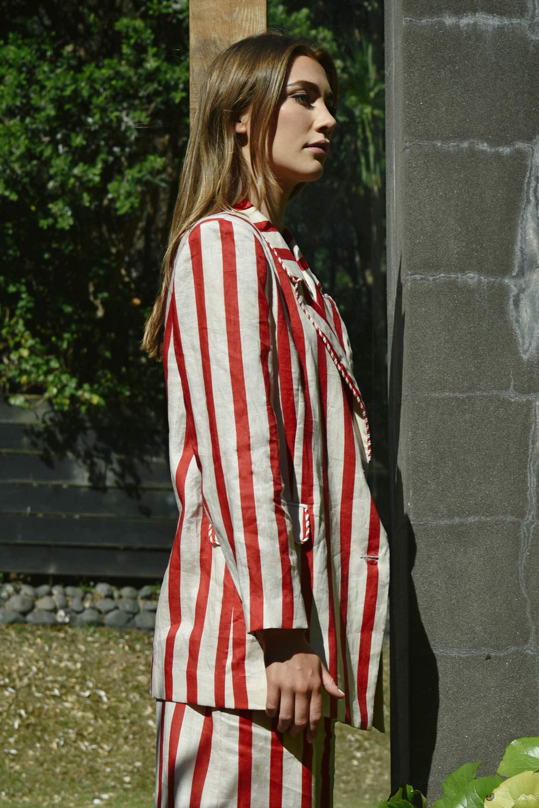 BLAZER OF GLORY Jacket (Red / Natural Stripe)