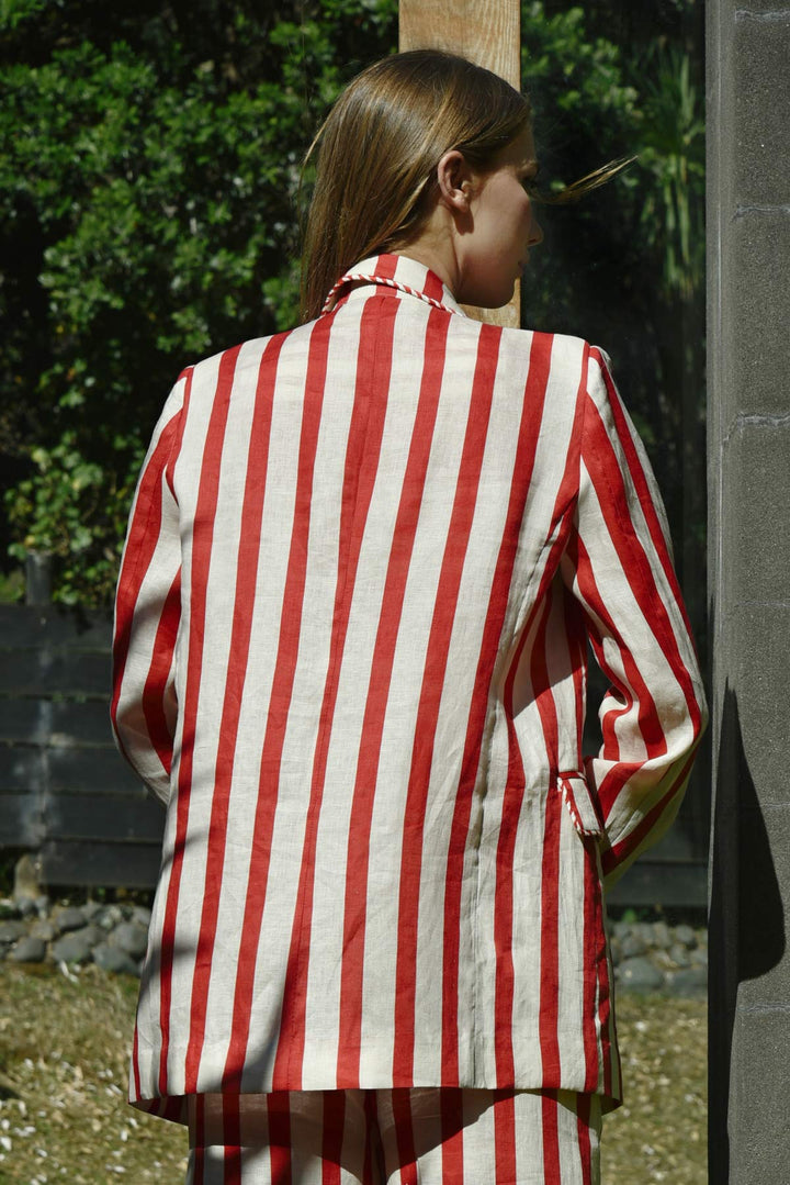 BLAZER OF GLORY Jacket (Red / Natural Stripe)