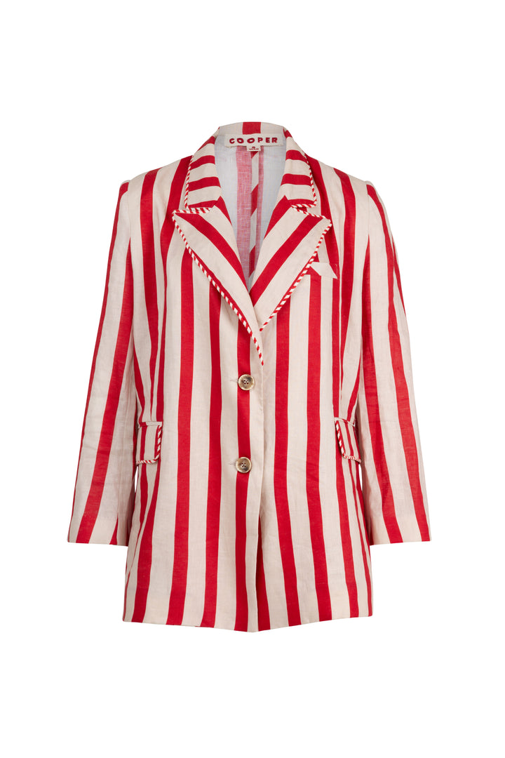 BLAZER OF GLORY Jacket (Red / Natural Stripe)
