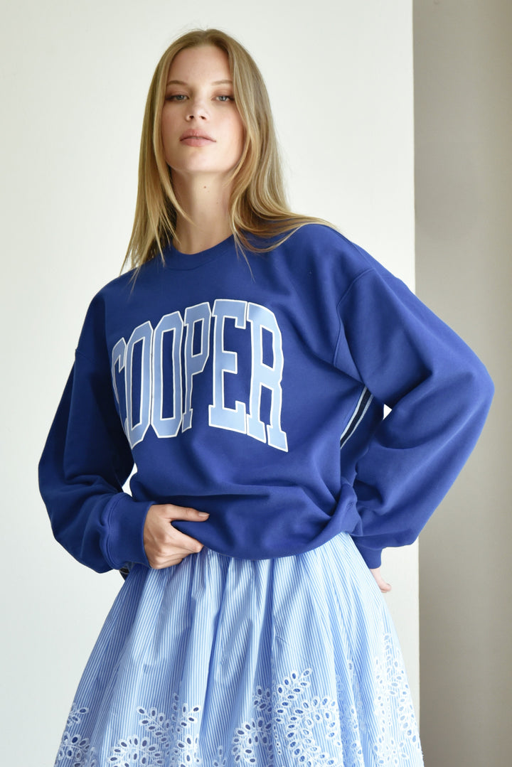 Take Note Sweater (Cobalt)