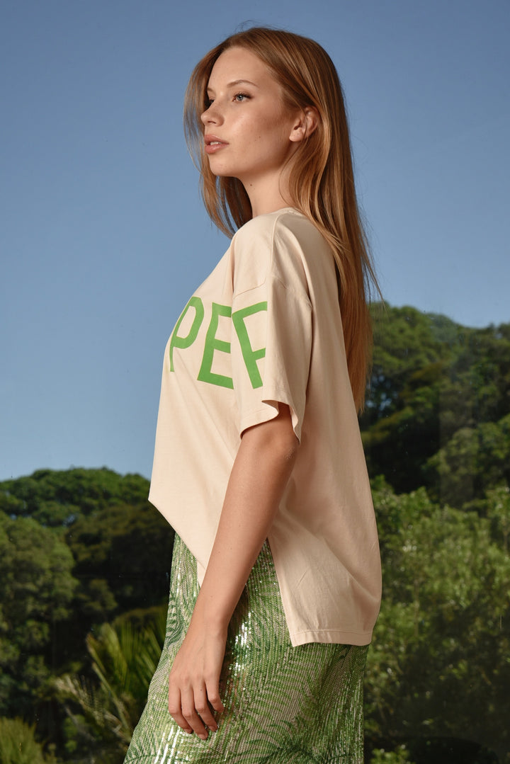 LEFT HANGING T-shirt (Blush)