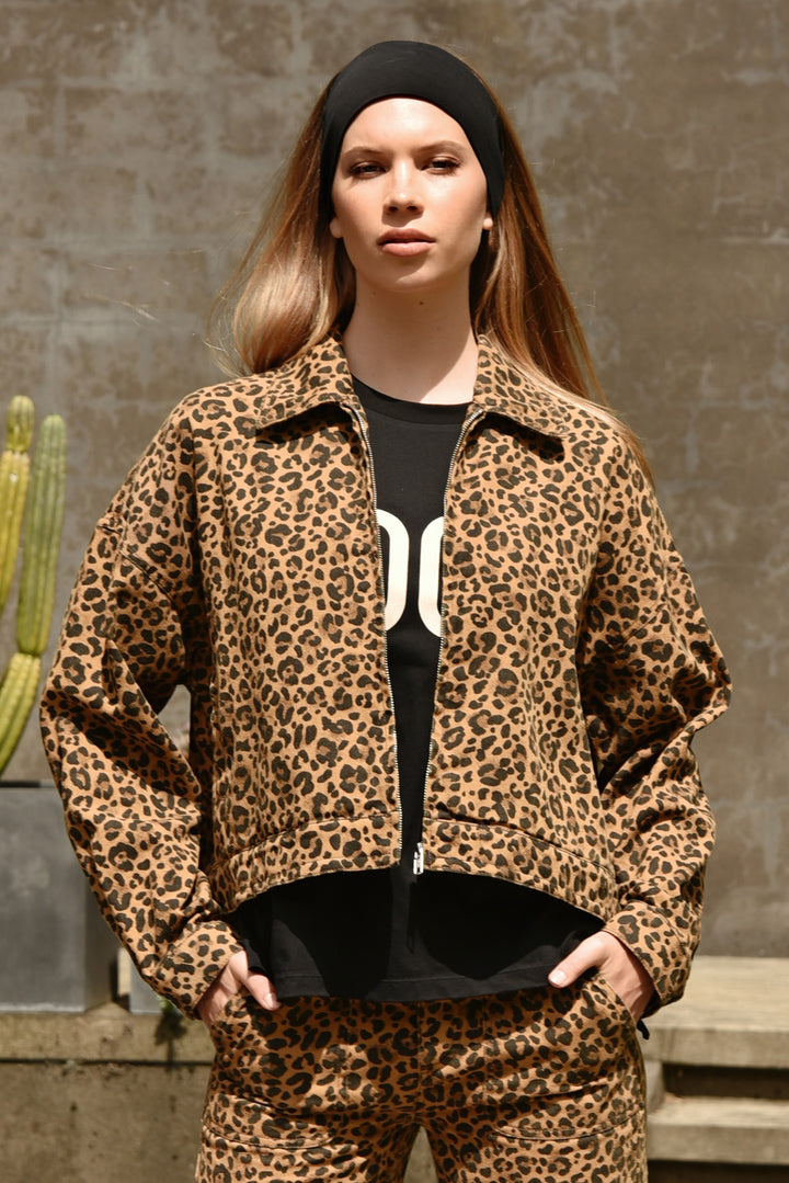 The Half Moon Jacket (Leopard Spot)