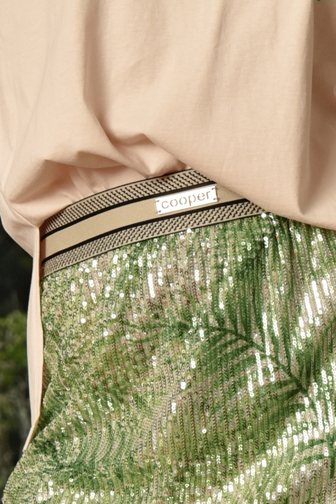 DON'T SWEAT THE SHORT  STUFF Skirt (GREEN SEQUIN)