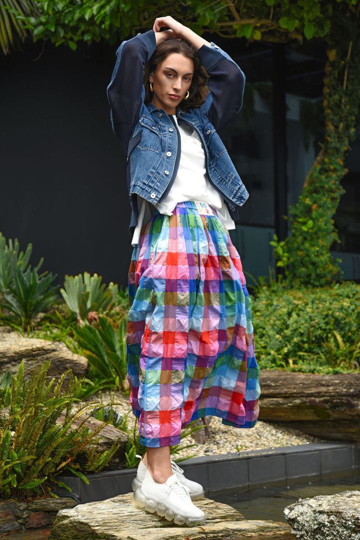 FORWARD MOTION SKIRT (Gingham)