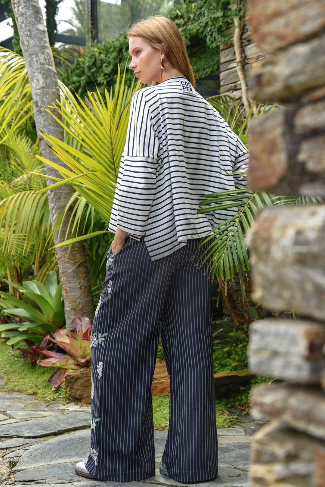 Seville Strolls Pants (Sequin Pinstripe)