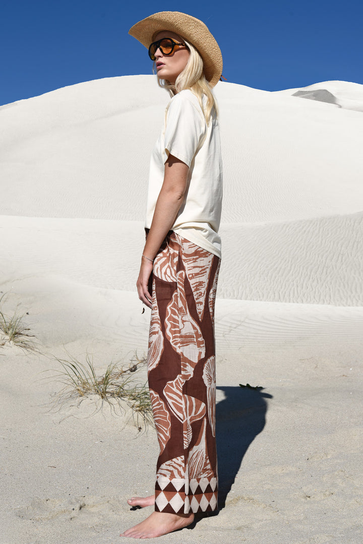 SEVILLE STROLLS Trouser (Brown Shells)