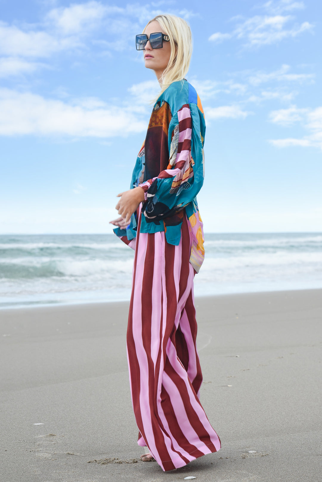 FEELING LEG-ENDARY Trouser (Mocha/Pink)