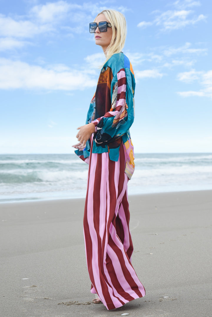 FEELING LEG-ENDARY Trouser (Mocha/Pink)