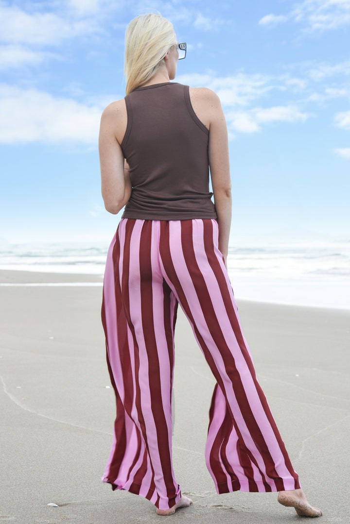 FEELING LEG-ENDARY Trouser (Mocha/Pink)