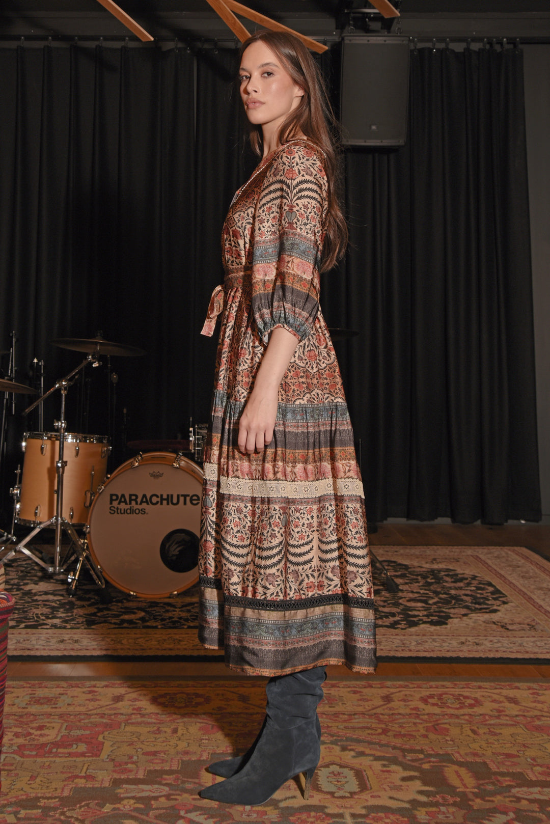 SWITCHING TIERS Dress (Vintage Multi)