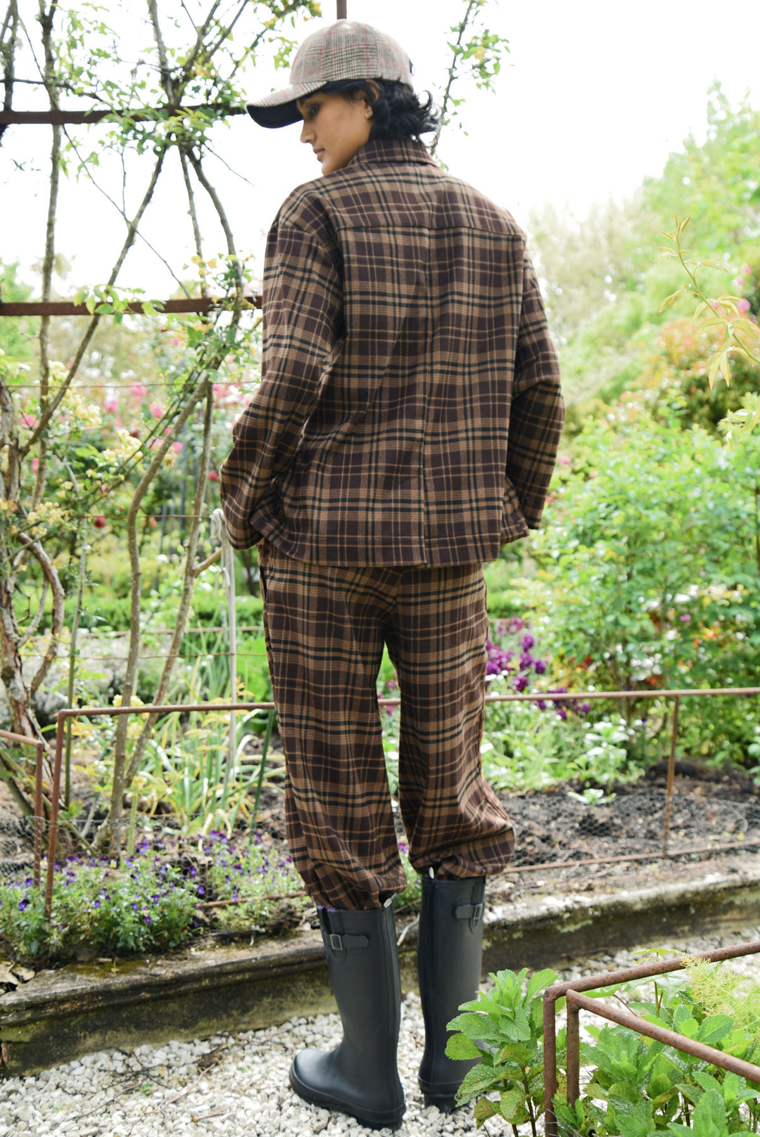 DOWN THE LINE Pant (chocolate check)