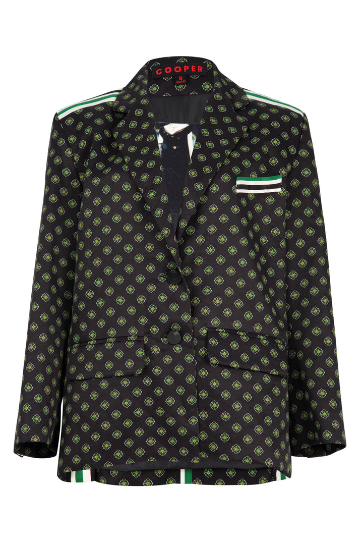 KEEP IT BLAZING Jacket  (BLACK MULTI)