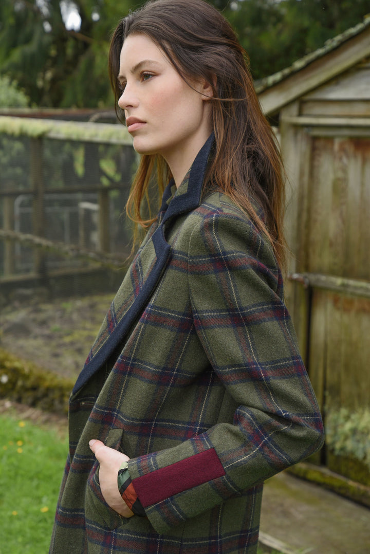 COAT COUTURE Coat (Khaki Tartan)