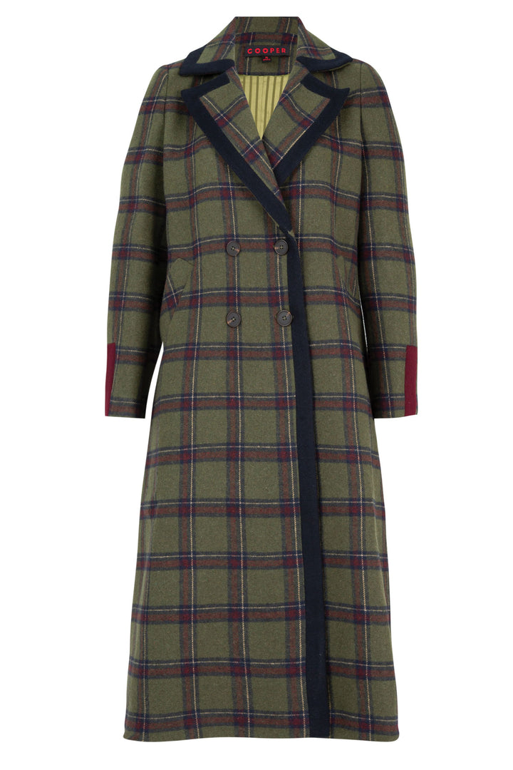 COAT COUTURE Coat (Khaki Tartan)