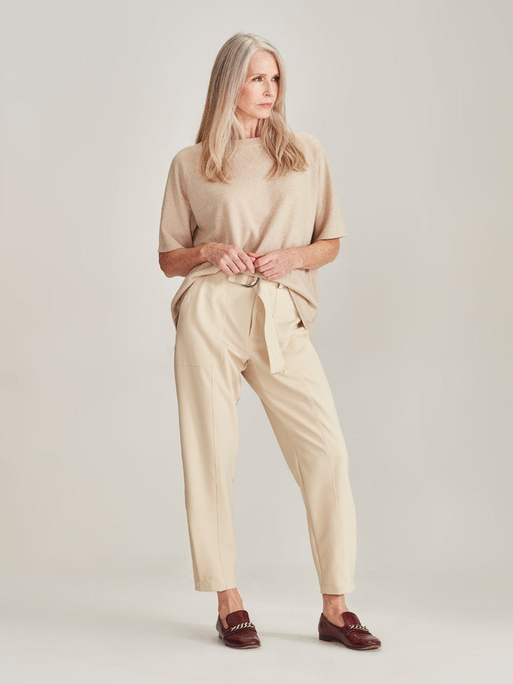 CAMILLE Cashmere Tee (Brown Sugar)