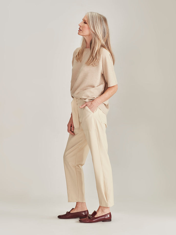 CAMILLE Cashmere Tee (Brown Sugar)