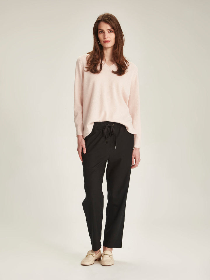 Kari Cashmere V-Sweater (Rosewater)