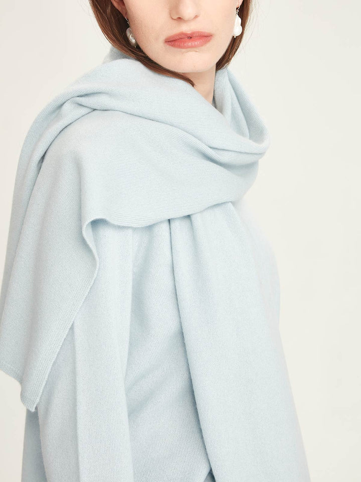 Viola Cashmere Scarf (Crystal Blue)