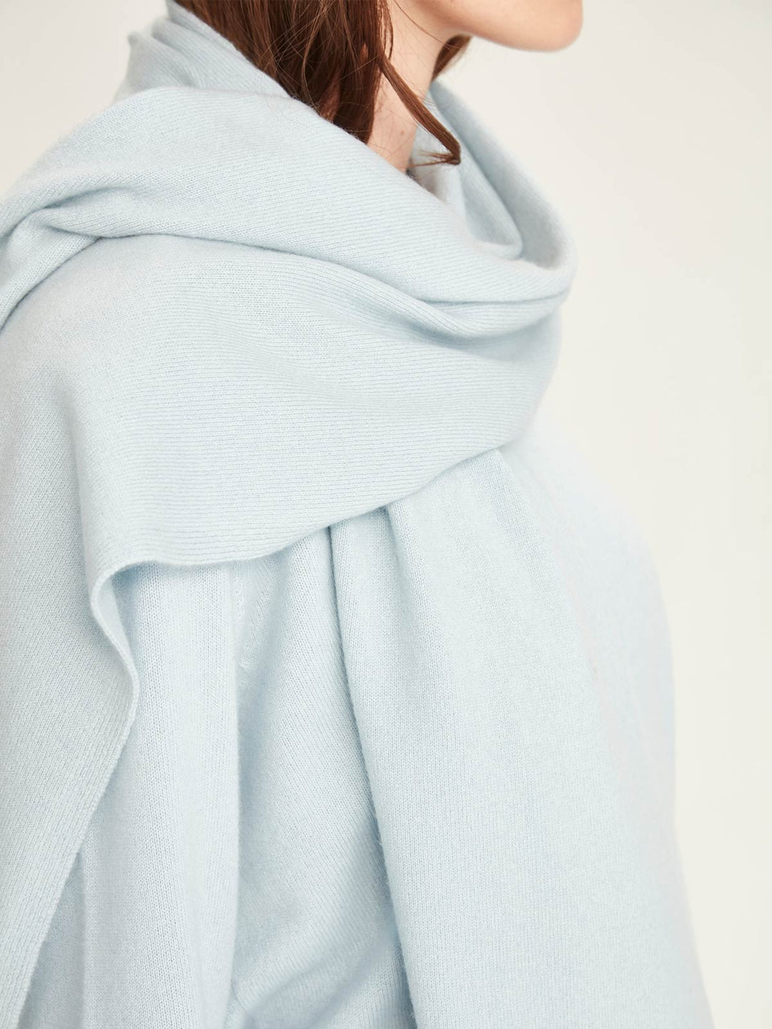 Viola Cashmere Scarf (Crystal Blue)