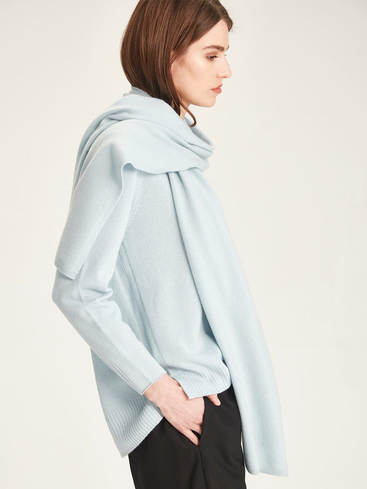 Viola Cashmere Scarf (Crystal Blue)