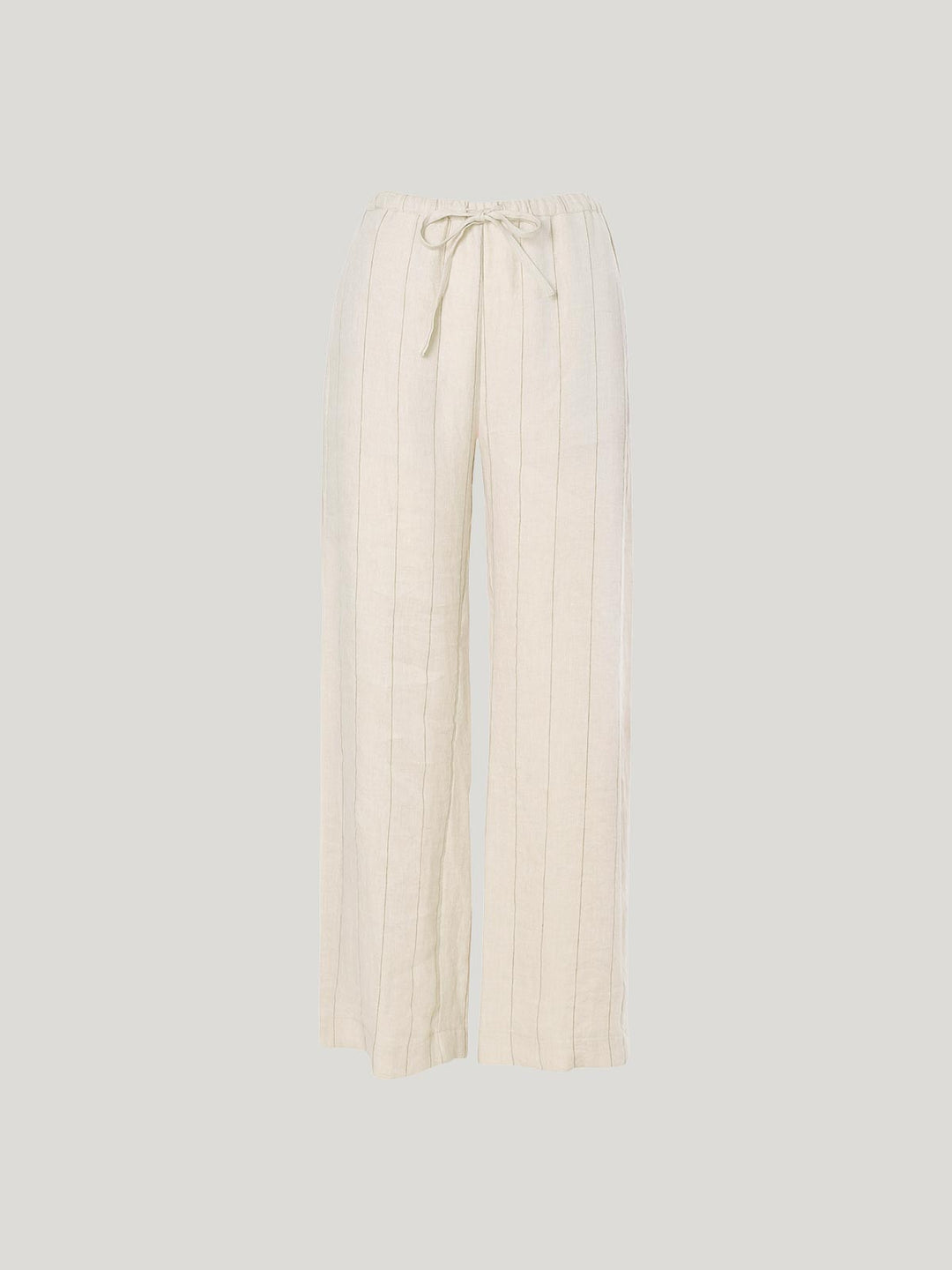 Linen Stripe Bennett Pant (Natural/Tan)