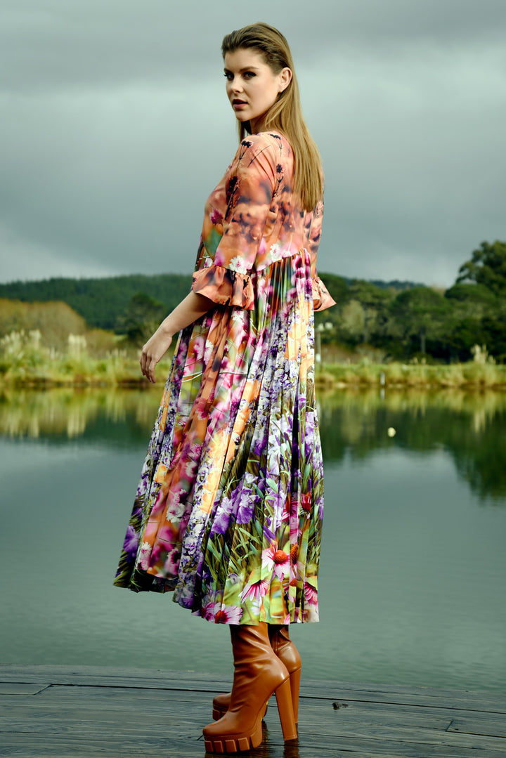 Trick or Pleat Dress (Buttercup)