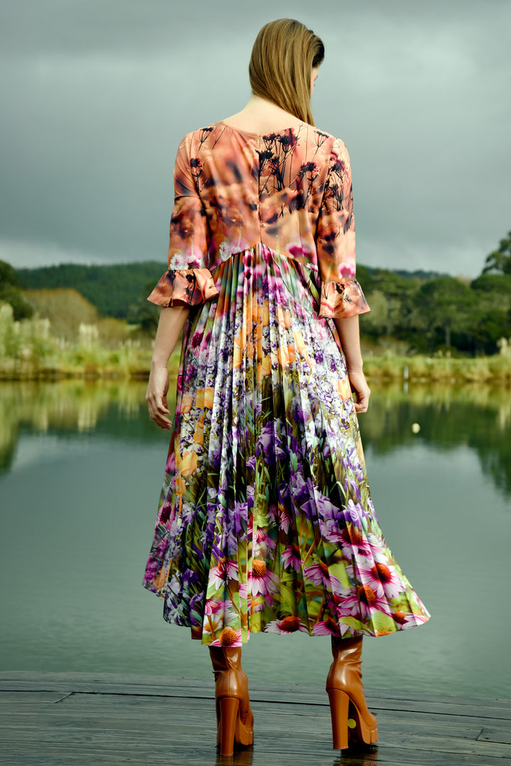 Trick or Pleat Dress (Buttercup)