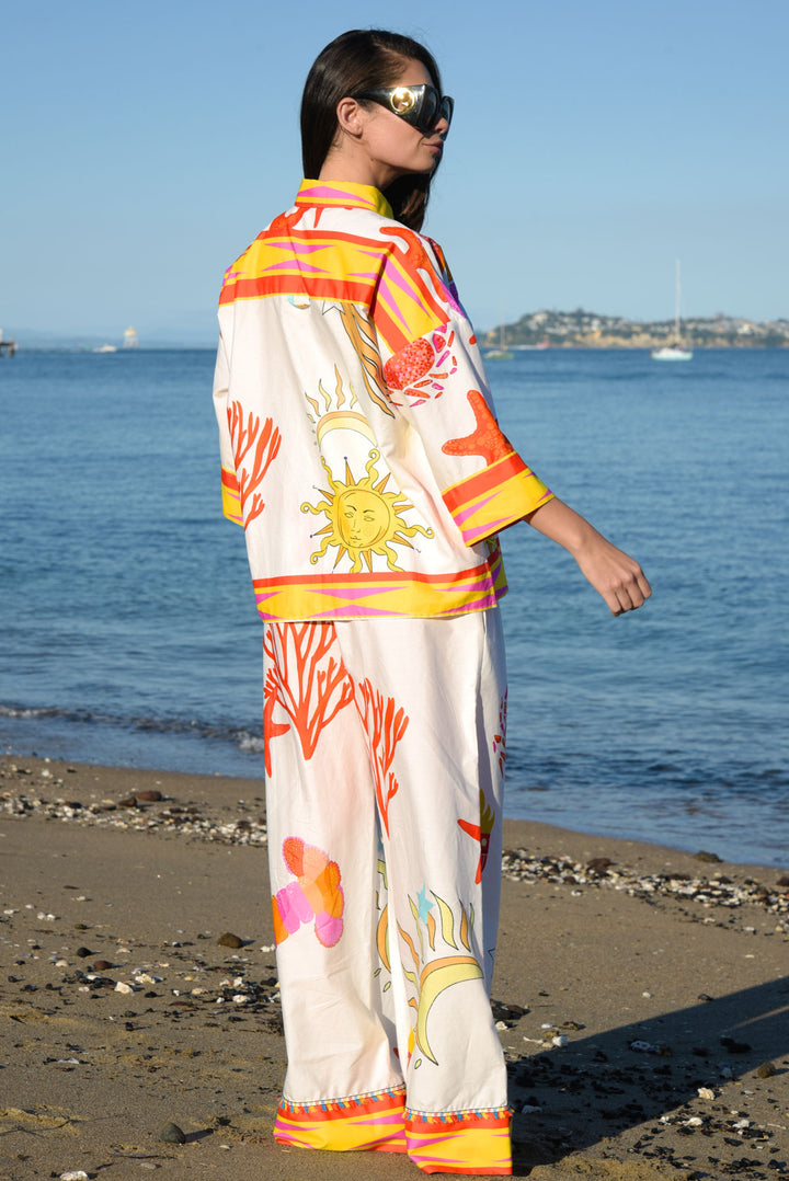 STRETCH A LEG PANT (WHITE SUN)