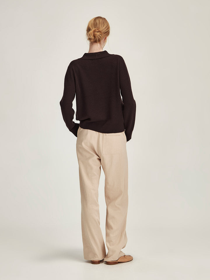 Tina Cashmere Cardigan (Cocoa)