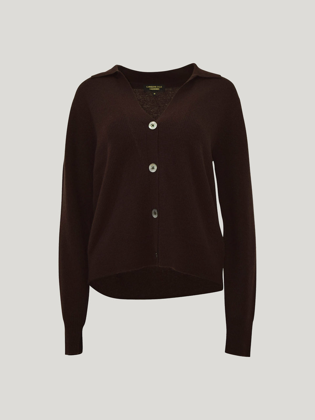Tina Cashmere Cardigan (Cocoa)