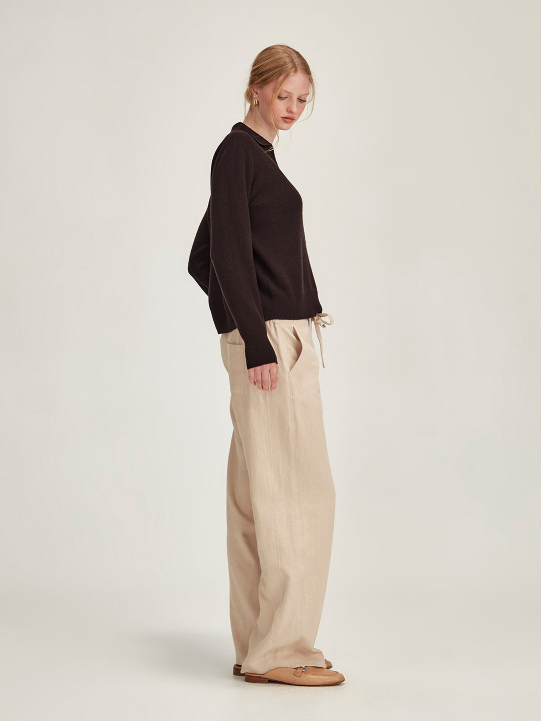 Tina Cashmere Cardigan (Cocoa)