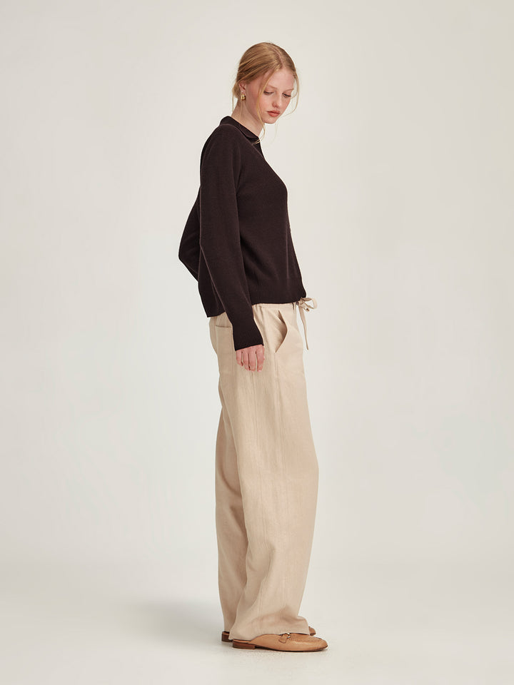 Tina Cashmere Cardigan (Cocoa)