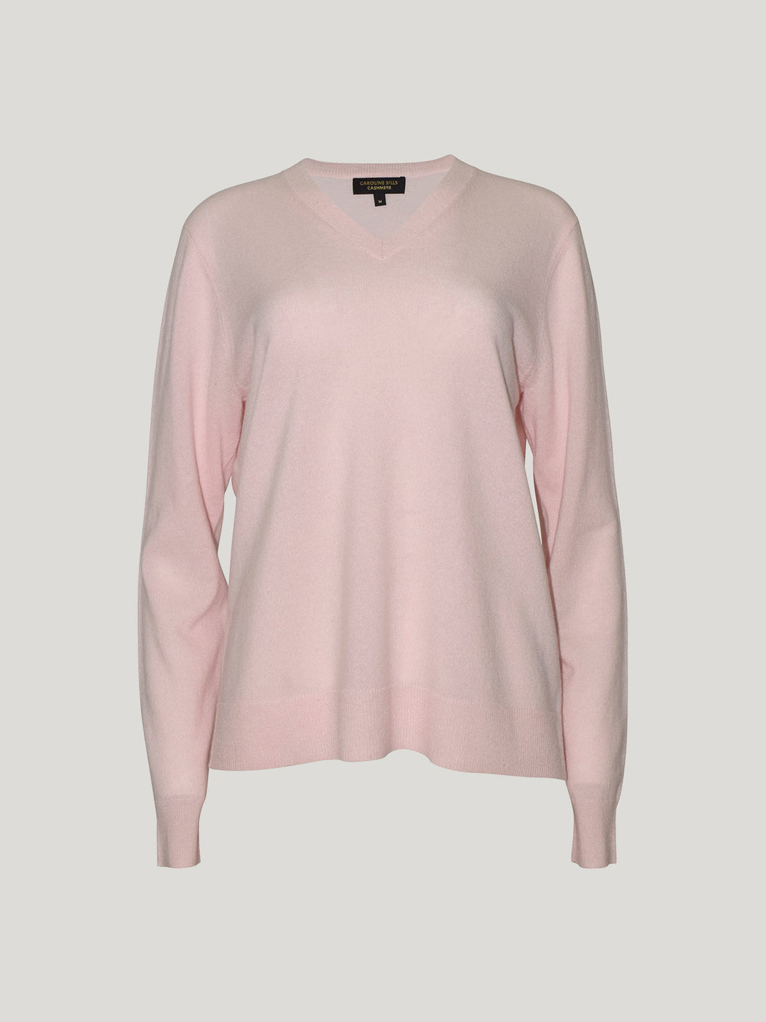 Lucy Cashmere V Neck (Pale Pink)
