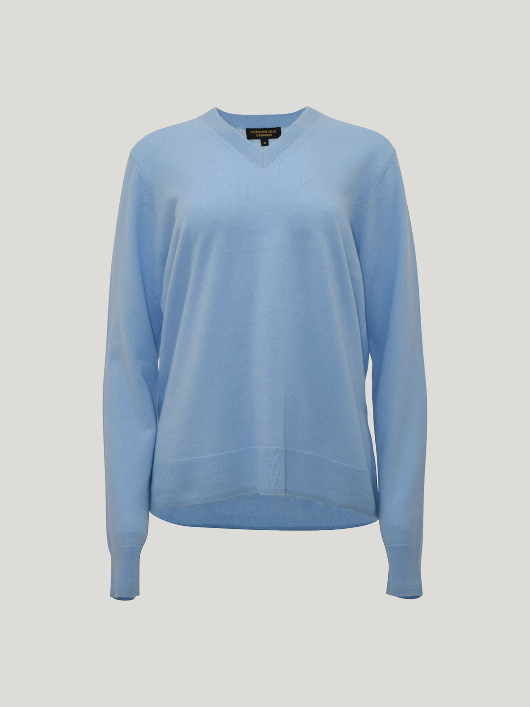 Lucy Cashmere V Neck (Sky Blue)