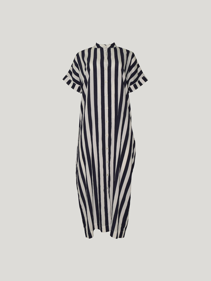 ROBERTA Stripe Dress (Navy Stripe)