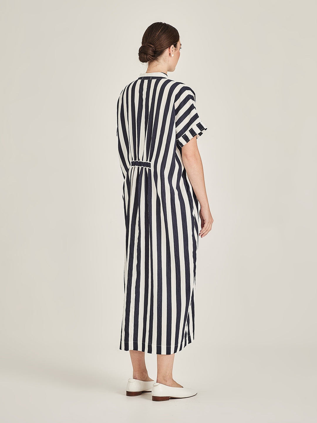 ROBERTA Stripe Dress (Navy Stripe)