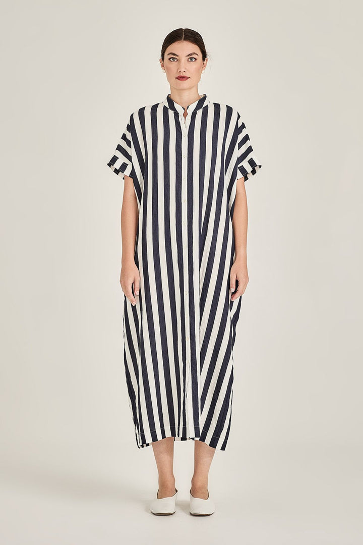 ROBERTA Stripe Dress (Navy Stripe)