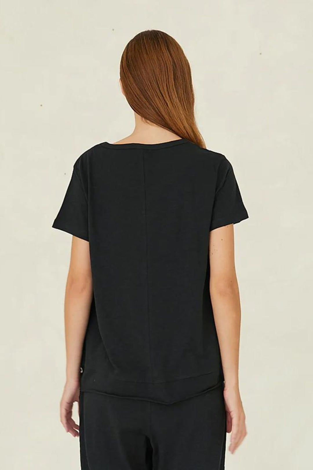 The Raw Hem Slub Tee (Vintage Black)