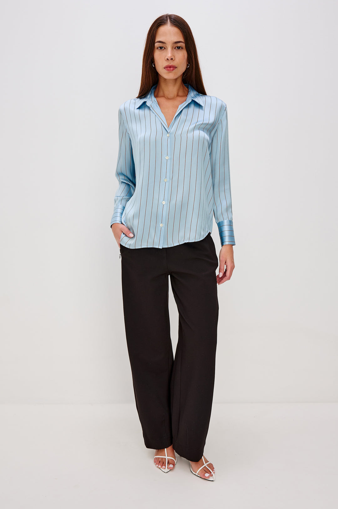 Dorian Button Down (Skyline Stripe)