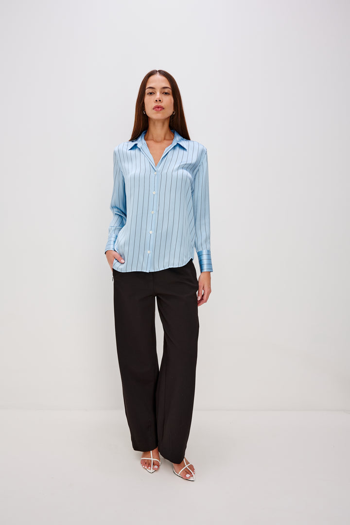 Dorian Button Down (Skyline Stripe)