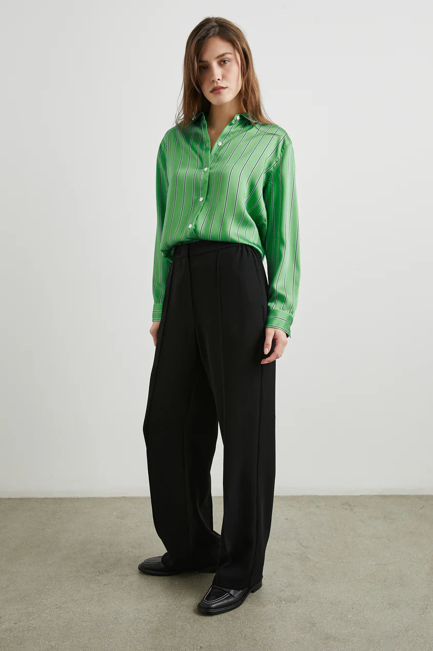 Elias Shirt (Basil Stripe)