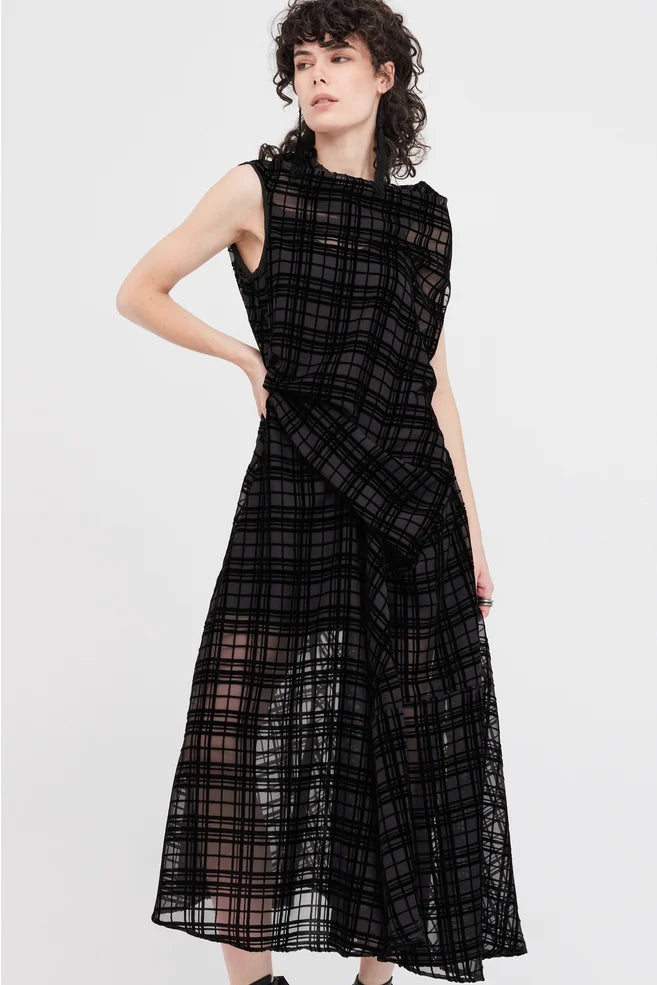 Edifice Dress (Black Check)