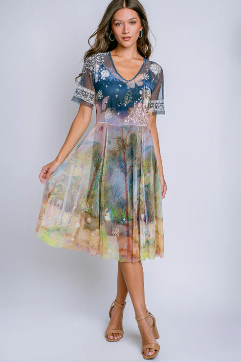 Wendi Mesh Dress (Aurelius)